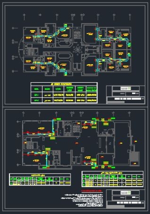نقشه های اجرایی جزئیات کانال کشی گرمایش و سرمایش در ساختمان 19 طبقه